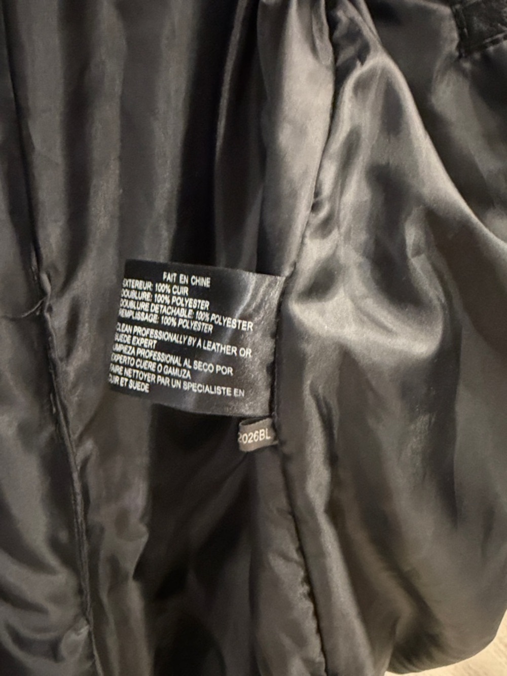 Long Black Leather Trench Coat - Picture 8 of 8
